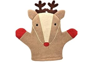 Swan household ® - Christmas Children Character Bathroom Wash Mitt Glove For Age 3+ (Deer)