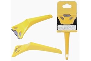 Home Fittings ® Stanley DIY Window Scraper - for Glass, Paint, Poster - Residue Remover - 7 inch (178mm) Wallpaper Edge Trimmer Cutter