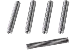 CCYLEZ 5 pezzi M6x40mm/50mm collo dell'ugello, accessori per estrusore stampante 3D Tubo PTFE in acciaio inossidabile diametro filo 6 mm, adatto per estrusore MK8 stampante 3D filamento 1,75 mm(M6 * 40mm)