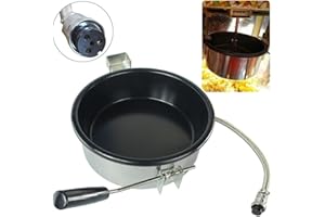 JT2D EastMetal Heissluft Popcornmaschine Zubehör, 230g Popcorntopf, Elektrische Handgekurbelte Popcorn-Herstellerteile ​Topf, Universal Anti-Scorch-Pfanne Einfach zu Säubern, für Mais, Snack(3 holes-25mm)