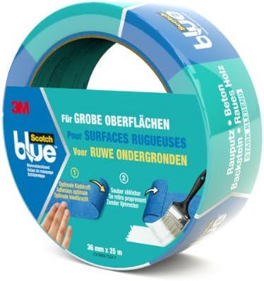 Scotch Blue Painter's Masking Tape, Sticks Perfectly to Rough Surfaces, blue, 20963625