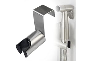 AIDNTBEO Soporte para bidé Soporte de Acero Inoxidable Gancho para Colgar, Soporte para rociador de bidé Accesorio de baño para Inodoro Soporte para Colgar para Ducha de Mano Inodoro Bidé rociador