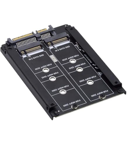 QNAP Dual M.2 STA SSD adapter ×2 1TB×4 QNAP Dual M.2 SATA SSD to 2.5 Inch SATA RAID Adapter Converter - 2