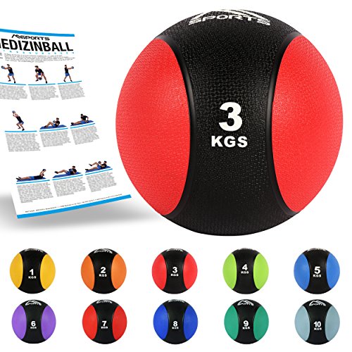 Medizinball 1 – 5 kg – Professionelle Studio-Qualität Gymnastikbälle
