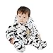 Arrowhunt Baby Cute Cow Outfits Warm Fleece Velvet Rompers Black 9-12M