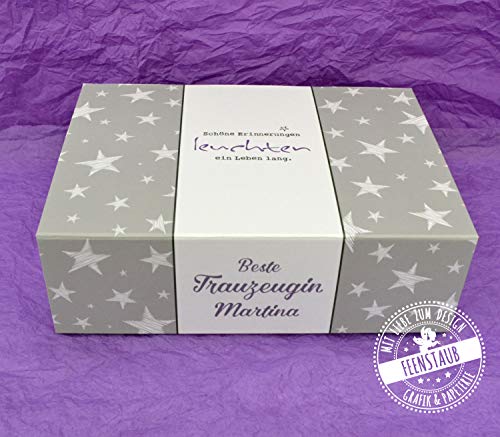 Trauzeugin Geschenk-Box, Willst du Trauzeugin sein Box, Sammel-Box Aufbewahrungsbox personalisierbar