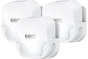 XLTTYWL eero 7 Wall Mount Kit, erro 7 Bracket, Optimizes Space and Cable Management Accessories, eero WiFi 7, Compatible with eero 7 Extender, Dual Band Mesh Wi-Fi 7 Router (White, 3 Pack)