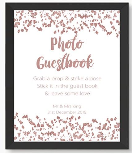Blush Pink wedding sign - Photo guestbook