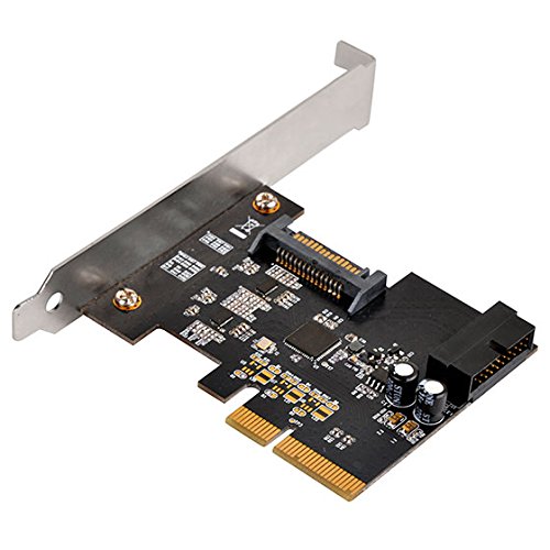SilverStone SST-ECU04-E - PCI-E Erweiterungskarte, 1x intern USB 3.1 19-pin Anschluss, 10 Gbps, ReDriver ASIC chip, low-profile geeignet
