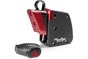 ‎MYSTOPY mySTOPY Bremsassistent für PUKY Modell LR M/LR M Classic mit Motiv (Schwarz) I für Kinder ab 2Jahre | integriertes Rücklicht für mehr Sicherheit