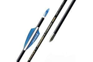 ACCMOS 12 PCS 28-32" Frecce di Tiro con L'Arco per Tiro Concorrenza, Freccia in Carbonio Targeting Arrow, ID 4.2mm/0.166" Spine 200-1200 Rettilineità 0.001