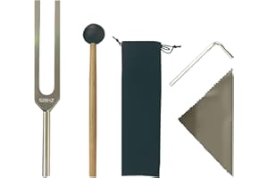 ZHONGSHUANG 528 Hz Stimmgabel Set, Mit Percussion Hammer Und Aufbewahrungstasche, Für Klang-Erlebnis Und Meditation