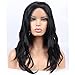 Produktbild vvBing Short Shoulder Length Hair Black Wave Bob Wigs Lace Front Synthetic Bob Cut Hair Lace Wigs for Women 16Inch