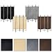 Produktbild Estexo® vierteiliger Paravent, Raumteiler, Trennwand, spanische Wand, Sichtschutz, Raumtrenner (Grau)