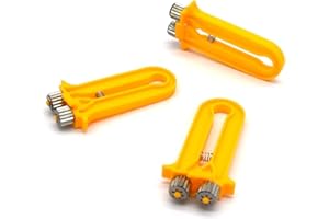 Xiuyer 3 Pièces Pince à Sertir Tendeur de Câble pour Cadre De Ruche Fil Tendeur Sertisseur Outil Apiculture Equipements Orange