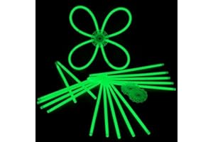 Decotrend-Line- Braccialetti Luminosi Starlight Glowstick Fluo, Colore Verde, 100103
