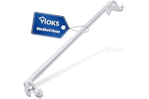 VIOKS Querleiste Unten Weiß Ersatz für Zanussi 2231105103 2231105020 - Rahmenverdampfer Halteleiste für Gefrierschrank Klappe - Ersatzteile Gefrierschrank & Zanussi Kühlschrank Ersatzteile