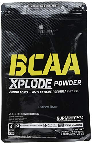 Olimp Sport Nutrition BCAA Xplode Aminoácidos Ramificados, Sabor a Fruit Punch - 1000 gr