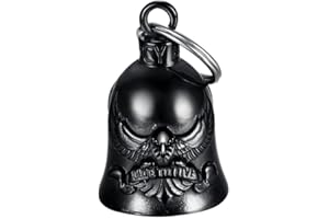 MOCY BELL - Clochette moto EAGLE Ride to Live Guardian Gremlin Mocy Bell Acier inoxydable Noir