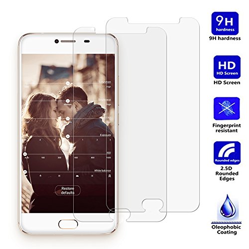  2-Unidades  UMIDIGI C Note Protector de Pantalla  PULEN Vidrio Cristal Templado Vidrio Templado  EASY-INSTALL alas  2 5d Borde redondo con 9H Dureza  Alta Definicion  Garant  a de por vida  Tempered glass Screen Protector