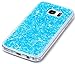 Produktbild Samsung Galaxy S7/G930F/S7 Duos Hülle Glitzer [Blau] ISENPENK Durchsichtig Samsung Galaxy S7/G930F/S7 Duos with dual-SIM Hülle Silikon Transparent,Ultra Slim TPU Liquid Glitter Glänzend Bling Fließen Flüssig Flüssigkeit,Schutzhülle Muster Handy Hülle Tasche