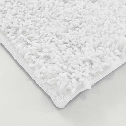 Uni Hochflor Shaggy Teppich Einfarbig Weiss Neu Öko Tex 100×200 cm - 5