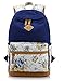 Produktbild Niedliche Lightweight Canvas Bookbags Schule Rucksäcke für Teen Girls 1-Dark Blue