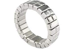 ENERGETIX-4YOU Neodym Flex Magnetring Energetix 4you 1213 flexibel Uni Silber Magnetix Retro Design - 18