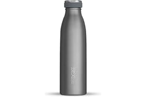 720°DGREE Vaccum izolowana butelka na wodę “milkyBottle“ - 500 ml - szczelna, nie zawiera BPA - termos ze stali nierdzewnej do uprawiania sportu, na siłownię, jogę, dla dzieci, na zewnątrz, na napoje gorące, zimne i gazowane