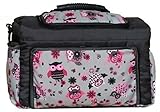 TK-38 Wickeltasche KIM von Baby-Joy XXXL Übergröße Graphit Grau Eule 4 Windeltasche Pflegetasche Babytasche Tragetasche