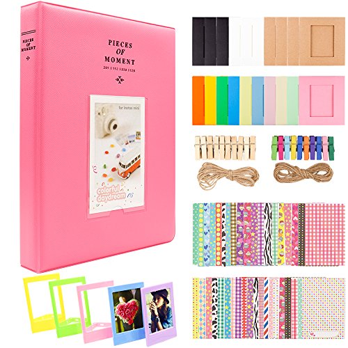 Ablus Store 2x3 Zoll Fotopapier Film Album Set für Fujifilm Instax Mini Kamera / HP Sprocket Fotodrucker / Polaroid Snap, Z2300, SocialMatic Sofortbildkameras und Zip Instant Printer (Flamingo Pink, 128 Taschen) Ablus Store 2x3 Zoll Fotopapier Film Album Set für Fujifilm Instax Mini Kamera / HP Sprocket Fotodrucker / Polaroid Snap, Z2300, SocialMatic Sofortbildkameras und Zip Instant Printer (Flamingo Pink, 128 Taschen)