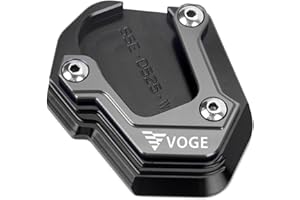 LLIDFONK Apto para VOGE DS900X DS625X DS525X 900 625 525 DSX DSX 900 625 525 2024 2025 accesorios aluminio motocicleta soporte pie soporte lateral almohadilla ampliada almohadilla de apoyo (titanio)