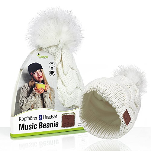 Sharon Music Gorro Beanie Bluetooth Manos Libres Inalámbrico | Gorro Deportivo Unisex | Gorro Inteligente con Auriculares Estéreo y Micrófono Incorporado | Responda Llamadas, esuche música