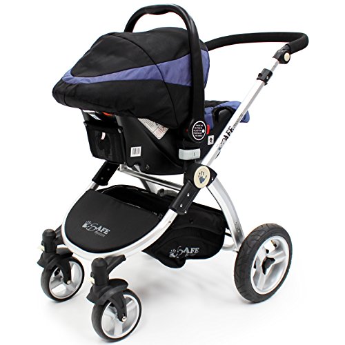 iSafe System Navy Trio Travel System Pram & Luxury Stroller 3 in 1