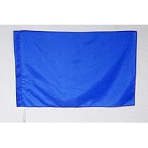 Drapeau Bleu Drapeau Course Automobile Blanc Avec Croix Rouge Fixe