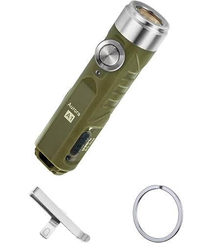 RovyVon Aurora A7 Keychain Flashlight - 650 Lumens USB-C Rechargeable EDC Light