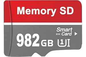 Tarjeta SD 982GB - asoutha Tarjeta de Memoria Alta Capacidad Impermeable Tarjeta SD Card 982GB Duradero Tarjeta TF Card para Cámara Dash Ordenadores Portátiles