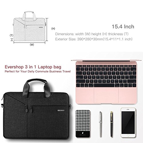 3 in 1 Tasche f  r Laptop   Tablet - Evershop Handtasche Schultertasche Aktenkoffer f  r Macbook Air Pro   Notebook   Oberfl  che mit Bildschirmdiagon