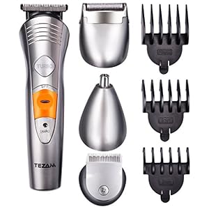 Tezam Multi Grooming Kit Set 7 in 1 - Hair Clipper, Nose Hair Trimmer, Moustache Beards Shaver - Image 5