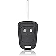 2 Buttons Car Key Fob Shell Case Remote Control Replacements Compatible with Opel Vauxhall Buick Astra Insignia Meriva Zafira, Foldable Car Key Cover Case (B)