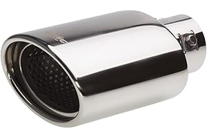 Simoni Racing enjoliveur d'échappement Ovale INOX - 119x76xL178mm - Montage ->55mm