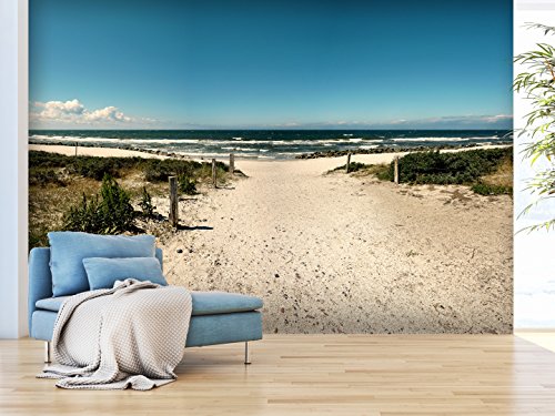 FOTOTAPETE 400×280 cm – VLIES TAPETE PREMIUM – PROFI QUALITÄT – Top moderne Wanddeko – Riesen Wandbild – Top Design Tapete – Neue exklusive Edition mit noch besser Druckauflösung – Deutsches Premium Vlies – Strand Natur Landschaft Meer See c-A-0099-a-a - 4