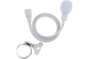 PCTC Tuyau d'évier portable de 2 m - Pulvérisateur d'évier en caoutchouc - Pulvérisateur à main pour animaux de compagnie, bain de bébé, lavage des cheveux, rinçage des légumes