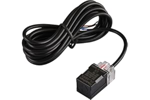 Heschen - Interruttore a sensore di prossimità induttivo quadrato tipo PL-05N3 rilevatore distanza 5 mm 10-30 VDC 200 mA NPN NO+NC 4 fili