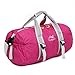 Produktbild Reisetasche 25 Liter Sporttasche Fitness Gepäck Tasche, Unisex Outdoor Adventure Sport Training Sauna Handtasche mit Viele Fächer Rucksack Klapp Schultertasche für Laufen, Ballspiele, Wandern, Camping, Strand, Reisen, Ausflüge (Hot pink)