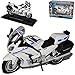 Produktbild Yamaha FJR-1300 Weiss Blau Rot Police Mit Sockel 1/18 Maisto Modell Motorrad