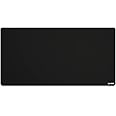 Glorious PC Gaming Race Glorious Gaming Mouse Mat/Pad - Large, Wide (XXL Extended) Black Cloth Mousepad, Stitched Edges | 18inx36in (G-XXL)
