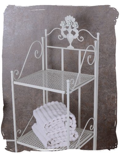 BADEZIMMERREGAL LANDHAUS WEISS REGAL ANTIK EISENREGAL SHABBY CHIC PALAZZO EXCLUSIVE - 4