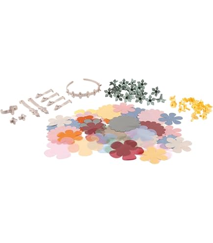 Smoby Flower Market - Kit Création De Fleurs Avec 104 Accessoires Et Livret - Activité Manuelle Créative Dès 3 Ans