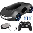 Dodoore Remote Control Cars Sci-fi Drift Car Dual Control Spray Music LED Light 75Min Fun Time 360° Spin Drift Gesture Sensing Hand Controlled Car 2.4GHz 4WD Gifts for Kids Boys Girls 3 Battery Black